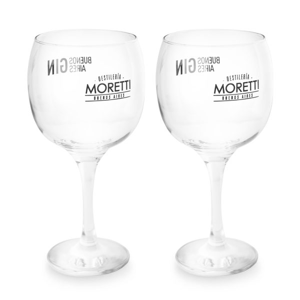 2 copas Moretti Buenos Aires GIn