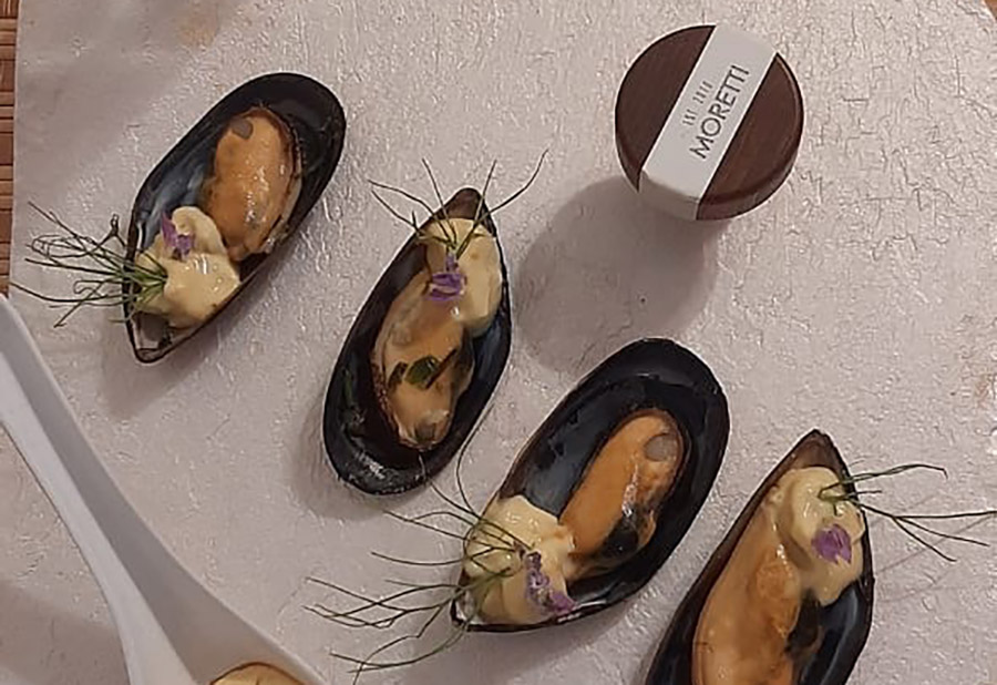 Mejillones al gin