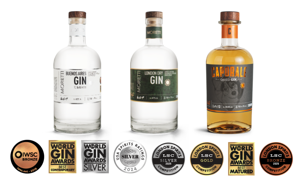 Gin moretti con premios